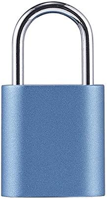 DUYHBAWRS-007 Fingerprint Lock Smart Mini Padlock IPX7 Waterproof Fingerprint Recognition for Door Luggage Locker School Bag Backpack(D)