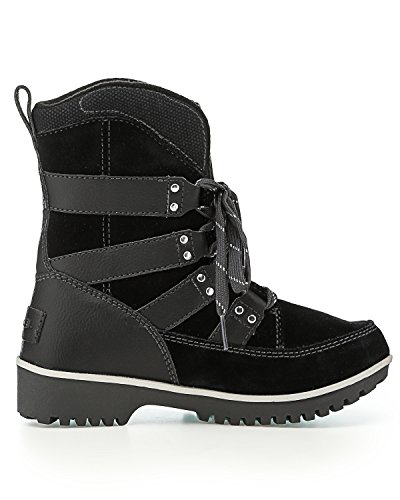 Sorel Kids Unisex Meadow Lace (Little Kid/Big Kid) Black/Dark Grey Boot3