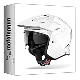Casco jet per moto airoh casco jet per moto kombakt ko14 color bianco gloss taglia xl mototopgun ai63a1384080c