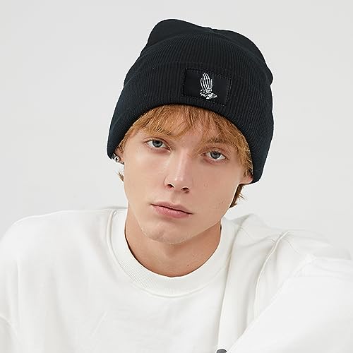Image of Cool Graphic Beanie for Men and Women - Black