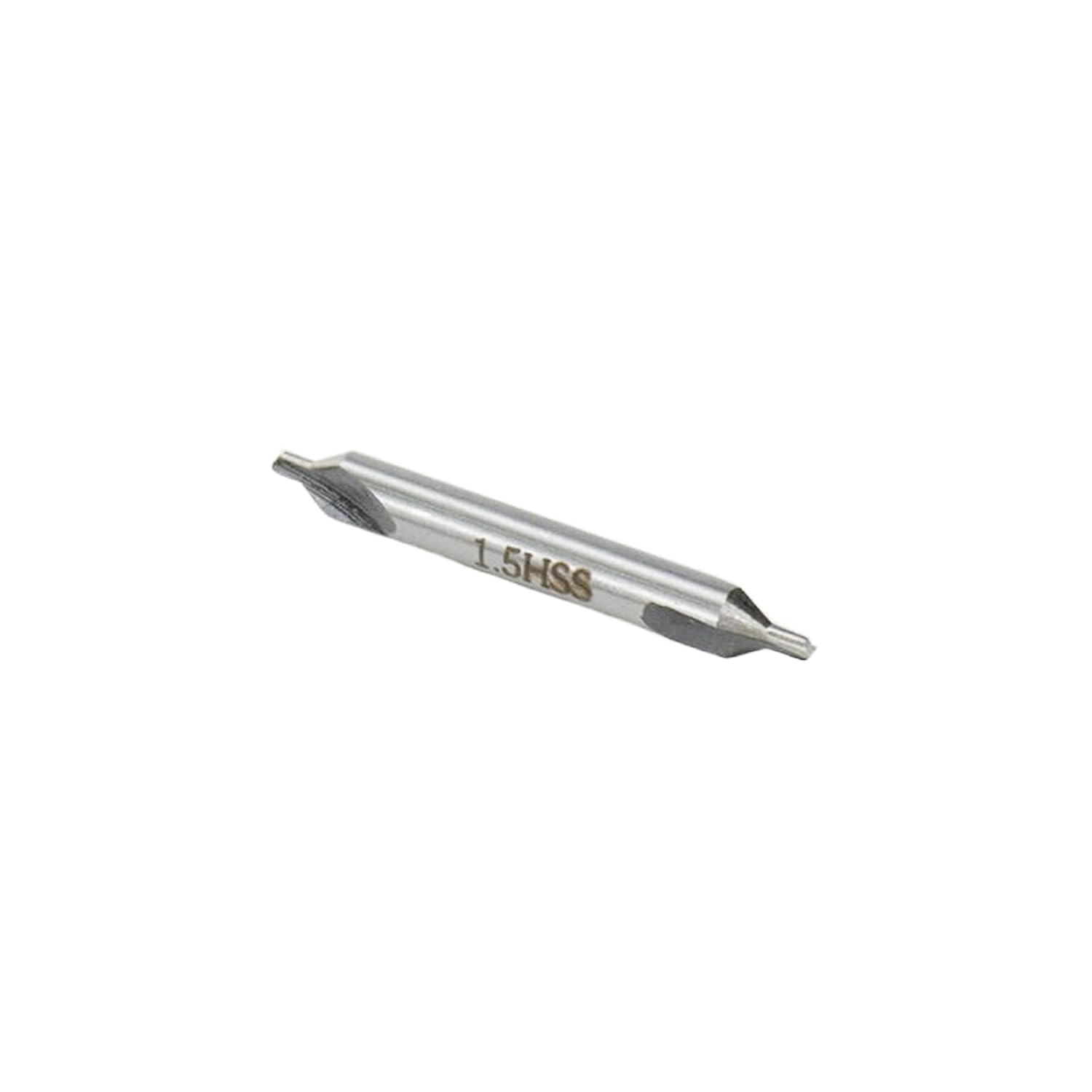 Center Bits Drill 1.5mm Tip Diameter HSS Center Spotting Drill Bit Countersink Tools for Lathe Metalworking -10pcs