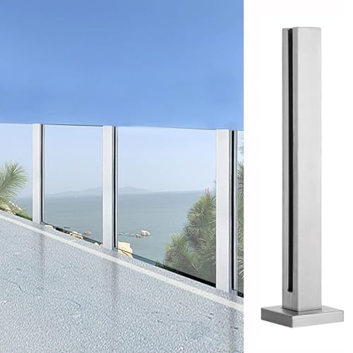 Poteau de garde-corps en verre inox 304 pour escalier et palier