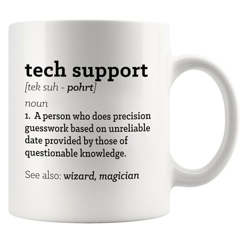 Panvola Tech Support Definition Tech Support Mug 11oz White