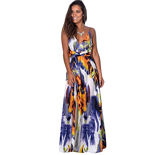 Robe de soirée cocktail violette XL transformable col en V demoiselle d'honneur