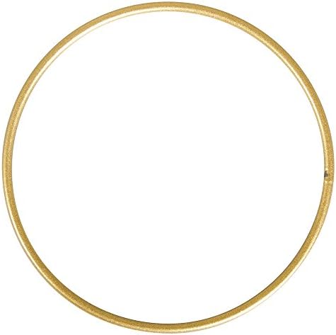 10 Anneaux Métal 25cm Rayher - Doré Mat Pour Capteurs De Rêves Et Déco