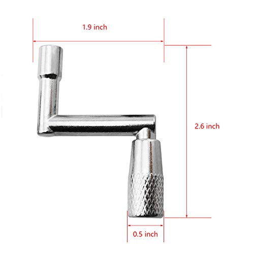 Ruiwaer 3pcs Metal Drum Keys Continuous Motion Speed Key and Drum Tuning Keys 1/4
