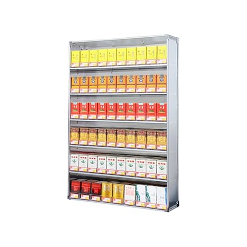 Présentoir à cigarettes automatique en aluminium pour optimiser le rangement mural