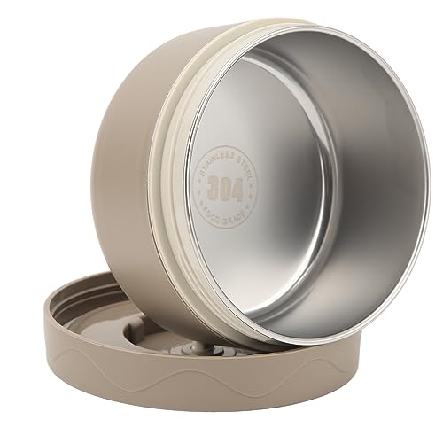 ZJchao Contenitori Termici per il Pranzo in Acciaio Inossidabile 304, Plastica, Piatti Termici Rotondi per la Scatola del Pranzo, Pentola Termica, Scatola per il (Stile Forno A