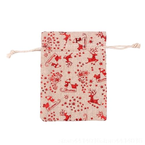 Bolsas de Navidad de arpillera para evitar roturas de regalos pequeños 8