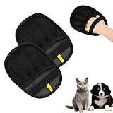 AOOTUERL 2 Stück Tierhaarentferner Handschuht, Fellhandschuhe Katze, Upgraded Fell Magnet Handschuh,Pet Hair Remover Glove, für Hund und Katze Waschen Entfernen Von Haaren Und Pflegen