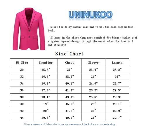 size 40 blazer measurements