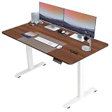 Homall Bureau Debout Électrique Réglable en Hauteur 140x70x(72-116) cm, Bureau Assis-Debout à Domicile, Panneau avec 4 Claviers à Mémoire Automatique, Équipé du Système Anti-Collision