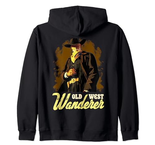 Western vintage para fanáticos de la cultura occidental y vaquera Sudadera con Capucha