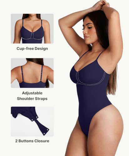 Image of FeelinGirl Shapewear Bodysuit for Women Tummy Control Body Shaper Going Out