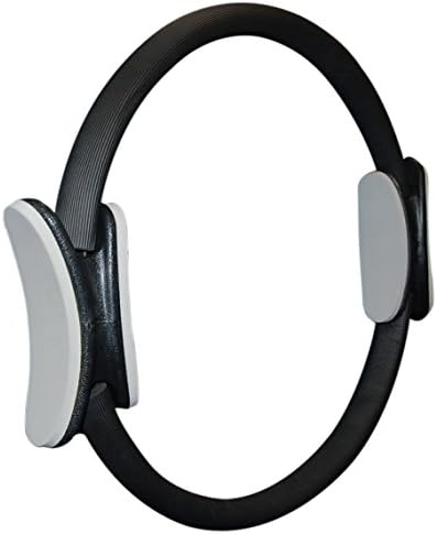 Sveltus Anneau Cercle de Pilates Mixte, Noir/Gris, diam. env. 38 ...