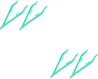 Ipetboom 40 Peças Reptisoil Répteis Reptilianos Terrários De Répteis Braçadeira De Plástico Para Répteis Braçadeira De Alimentação Pinça De Plástico Para Répteis Pinça Pinça Árvore Sapo