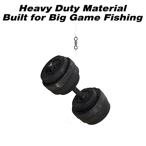 Alwonder 50pcs Fishing Barrel Swivels, Sea Fishing Swivels Black Nickel Sea Tackles Connector Stainless Steel Terminal Tackle Accessories 22KG/Size 7 - Image 5