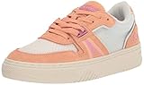 Lacoste Women's L001 Sneaker, White/Light Orange, 8.5