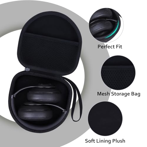 Image of Headphone Case Compatible with JBL /Beats /BERIBES /Jlab /Picun /TOZO /KVIDIO /Soundcore Anker /Skullcandy Noise Cancelling Over-Ear Headphones, Pearl Black