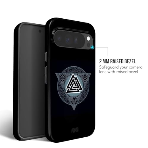 Image of MILLION CASES Valknut Radiance Crystal Case for Google Pixel 8a, Google Pixel 8a Back Cover Case(2024) - PC | Midnight Black