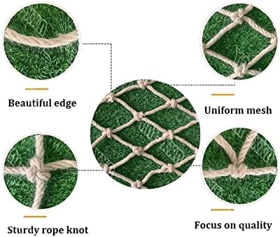 Kids Safety Net - Durable 8mm Hemp Rope Mesh, 12cm Aperture, 2x9m - Ideal for Outdoor Play, Protection, and Safety for Children in Gardens and Playgrounds