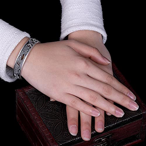 Bijoux s999 sans fermoir inconfortable : jonc mat ouvert réglable - 2