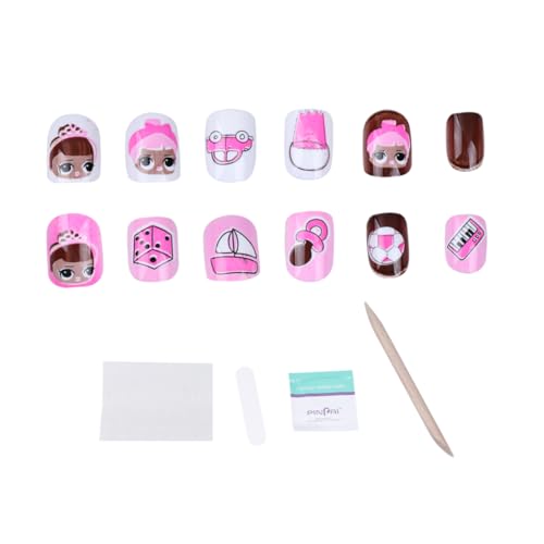Healvian 1 Juego uñas falsas para pegatinas uñas halloween pegatinas para uñas halloween etiqueta engomada del clavo pegatinas de uñas dulces y lindas Gel falso arte uñas falsas