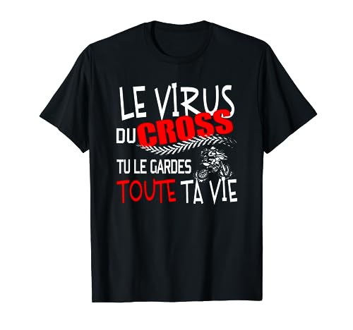 Cadeau pour Motard Humour Moto Cross Homme Ado Tee T-Shirt