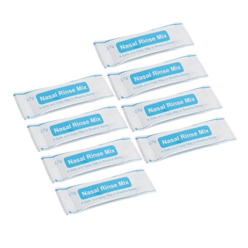 HAPINARY Paquetes De Sal Para Enjuague Nasal 40 Sobres Caja Rápida Disolución Sal Fina Sin Uso Diario Limpieza Nasal Para Adultos y Niños