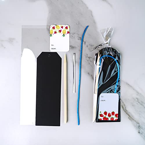 Winlyn 48 Sets 6 Styles Magic Color Scratch Bookmarks Making Craft Kits Diy Rainbow Scratch Paper Bookmarks With Scratching Tools Ribbons Art Sets For Kids Students Party Favors Classroom Activities #TOP3