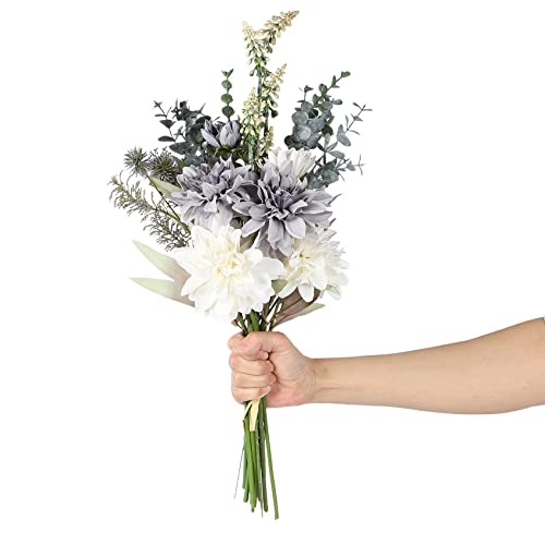 Homcomodar Seidenblumen Bouquet Hochzeit Blumensträuße Faux Floral Arrangement Künstliche Blume Pflanze Tisch Mittelstücke für Hochzeit Party Urlaub Dekor Cover