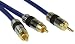 Produktbild InLine Cinch/Klinke Kabel, PREMIUM, 2x Cinch Stecker an 3,5mm Klinke Stecker, vergoldete Kontakte, 0,5m