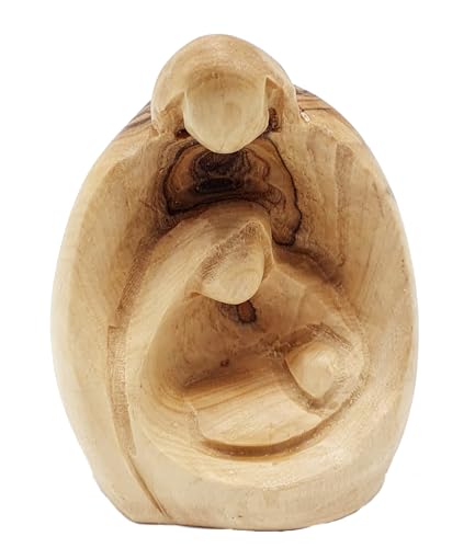 Sculpture Sainte Famille en bois Zuluf de 7,9 cm pour deco - 5