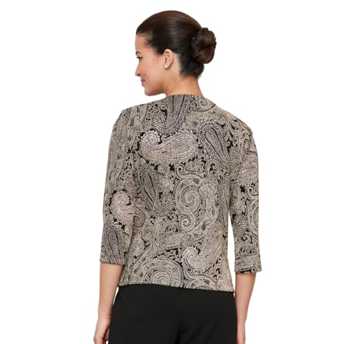 Alex Evenings Women's Jacket and Scoop Tank Top Twinset (Petite and Regular Sizes)4