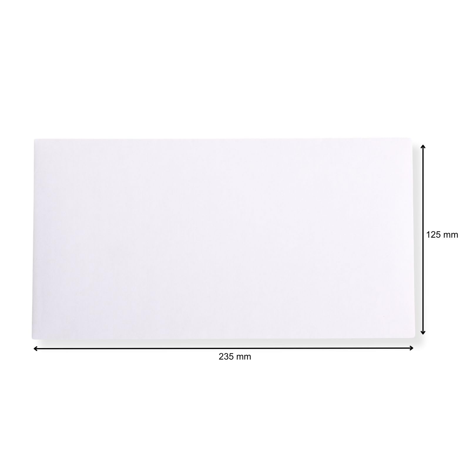 2000 St. Kompaktbrief 125 x 235 mm weiß ohne Fenster Briefumschlag selbstklebend