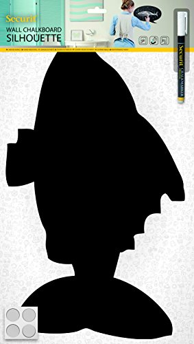 Securit Silhouette visvorm bord met krijtstift, 0,3 x 46 x 29 cm, meerkleurig - Afbeelding 4