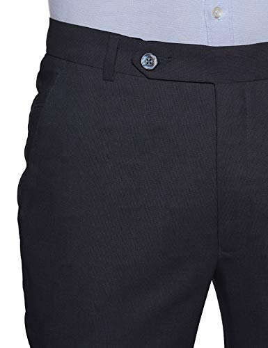 Image of Hang & Wear Men's Slim Formal Trousers (HWT816-3-36 Navy Blue 36W x 35L