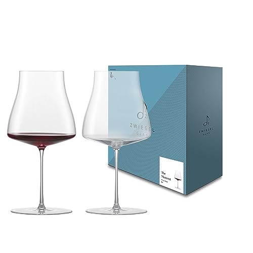 Zwiesel Glas Pinot Noir Rotweinglas The Moment (2-er Set), in Handarbeit mundgeblasene Rotweingläser, elegante Tritan®-Kristallgläser für Rotwein (Art.-Nr. 122095)