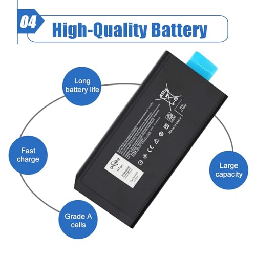 Image of DKNKD (11.1V 97Wh /8550mAh) X8VWF Laptop Battery Compatible with Dell Latitude 14 Rugged 5404 7404 E5404 E7404 Series Notebook 4XKN5 CJ2K1 5XT3V 05XT3V VCWGN 0VCHGN 09FN4 XN4KN XRJDF YGV51