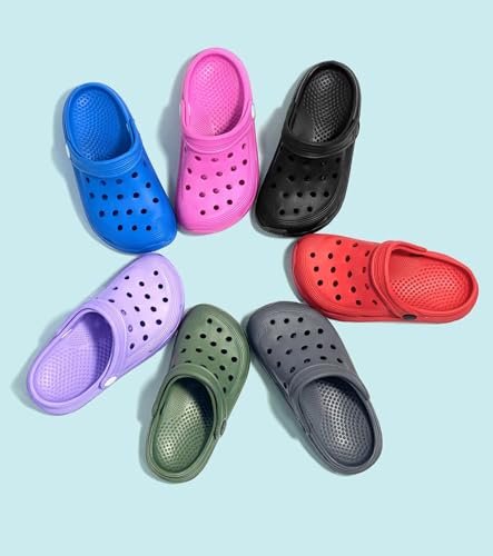 Image of Toddler Kids Garden Clog Slip On Slide Sandals Beach Water Shoes