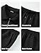 JMIERR Men's Co-ord Set Short Sleeve Textured Knit Polo and Shorts Summer Tracksuit, Black, XL