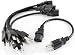 CablesOnline Short 3-Conductor PC Power Cord, 1Feet, 18AWG, NEMA 5-15p to IEC C13 Cable (5 Pack) (PC-111-5)