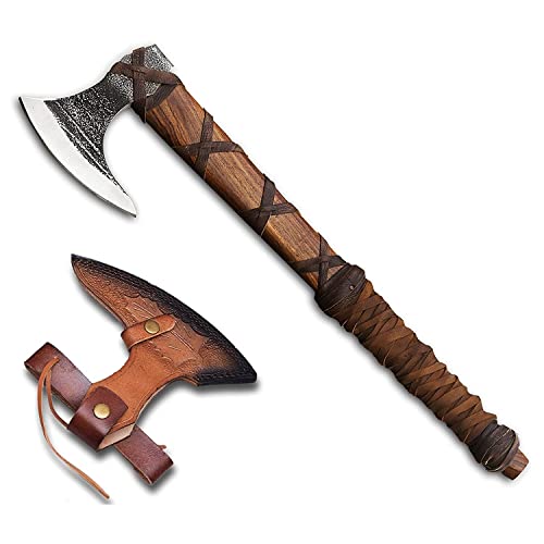 Forest Hunting | Custom Handmade Viking Axe Of Ragnar Lothbrok Norsmen- Battle And Forest Hunting Hatchet (Regnor Axe) #TOP29