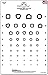Kids Eye Chart Test Wall Chart 9â€x14â€ - Patti Pics 9 Line Wide Spaced