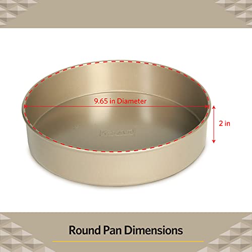 Glad GLD-78014 Round Baking Pan Nonstick-Heavy Duty Metal Bakeware For Cakes And Desserts thumb #4