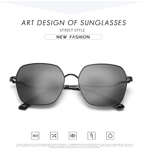 ZENYS Metal Frame Sunglasses for Men and Women Large Frame Fashion Decorative Sunglasses (Color : C, Size : 1)3