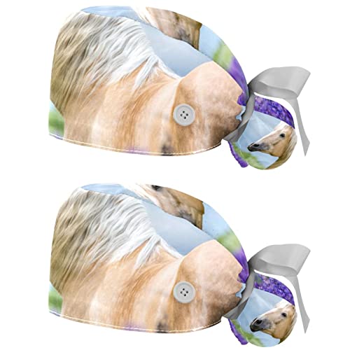Chapeaux de Travail Respirantes : Lot de 2 Casquettes Bouffantes Unisexes