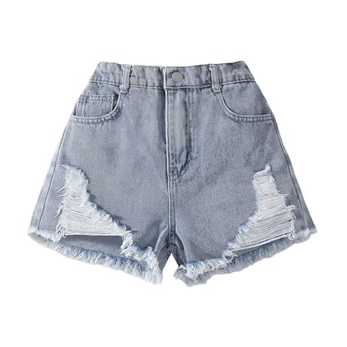 Pantalones cortos de mezclilla para niña: comodidad holgada y estilo informal de verano