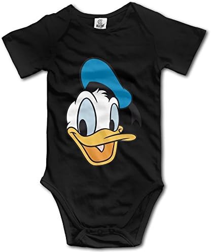 Zhanzy Donald Duck Baby's Boys Girls Kids Creeper Romper Bodysuits Jumpsuits Size 12 Months US Black