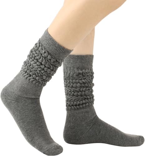 Image of TINTAO Women's Slouch Socks Thigh High Boot Socks Soft Scrunch Socks,Knee High Boot Socks Calf Socks for Women,Size 5-10#L119